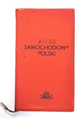 STARY ATLAS SAMOCHODOWY POLSKI 1968