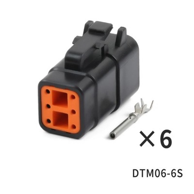 1 SET DTM06-6S AUTOMOTIVE WODOODPORNE CONNECTION MESKIE I CLAMPING ZL~8659  