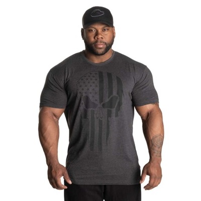 Męska koszulka dopasowana na siłownie treningowa GASP Skull Standard L