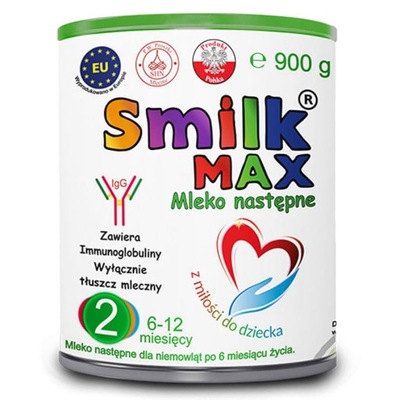 Mleko Smilk Max 900 g 7 - 12 miesięcy 1 szt.