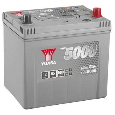 Акумулятор yuasa 12v 65ah 580a p+ ybx5005 фото №1