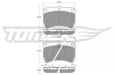 КОЛОДКИ HAM.MAZDA 323