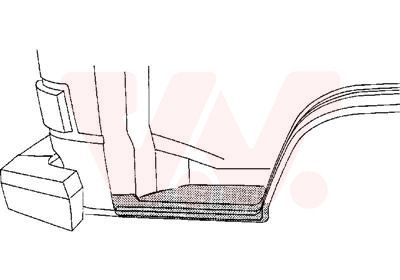 VAN WEZEL 5870102 ПОРОГ DRZWIOWY