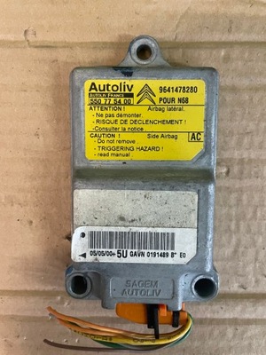 Датчик модуль подушка безопасности xsara picasso 9641478280 фото №1