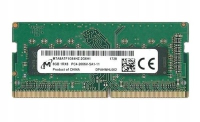 Pamięć RAM DDR4 Micron 8GB 2666MHz MTA8ATF1G64HZ