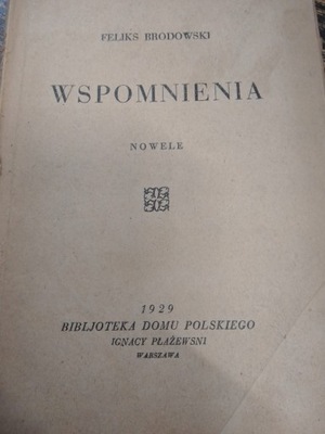 Brodowski WSPOMNIENIA 1929