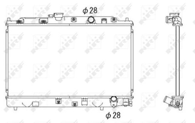 NRF 53286 CHLODNICA, SYSTEM COOLING ENGINE  