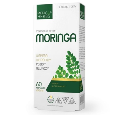 Moringa Medica Herbs - 60 kapsułek 650 mg