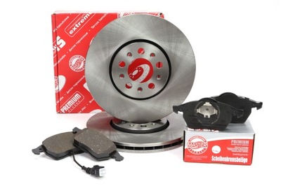 DISCS PADS BRAKE FRONT AUDI; SEAT; SKODA; VW  