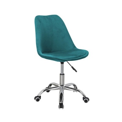 Krzesło Biurkowe CHAISNE Zielone Fotel Obrotowe