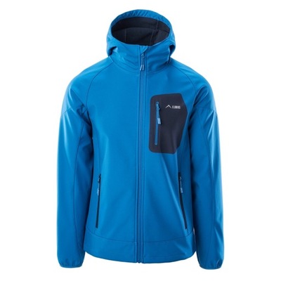 MĘSKA KURTKA Z KAPTUREM SOFTSHELL ELBRUS SETE 10000 TREKKINGOWA XL