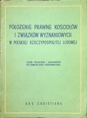 Położenie prawne kościołów i związków