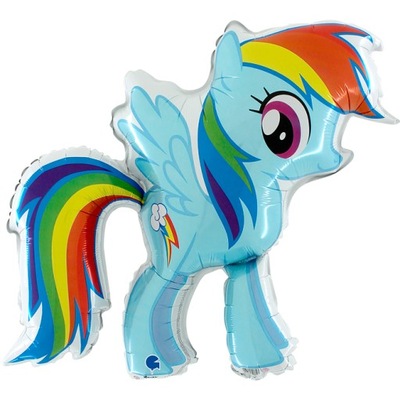 Pony - Rainbow Dash 33" - 84 cm! - PACK