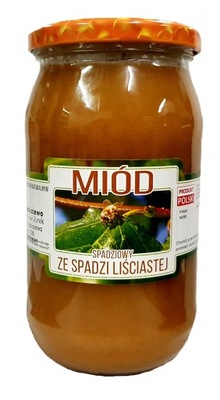 Miód ze Spadzi Liściastej 1,1kg Surowy Trzebiszewo