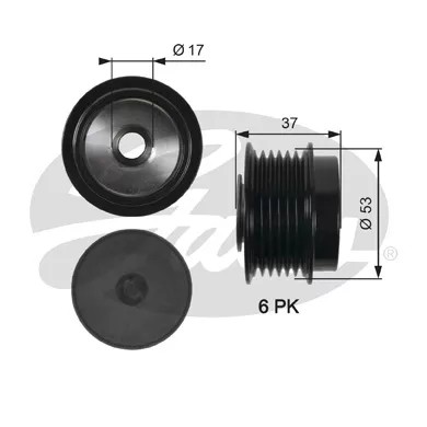 G OAP7015 EMBRAGUE ALTERNADOR CHRYSLER VOYAGER IV  