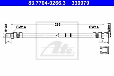 CABLE HAM. ELAST. VOLVO XC90 02- PARTE TRASERA  