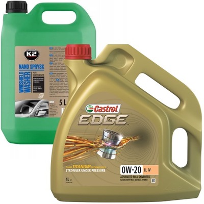 CASTROL EDGE 0W-20 LL IV 4L + K2 NANO ОМЫВАТЕЛЬ 5L