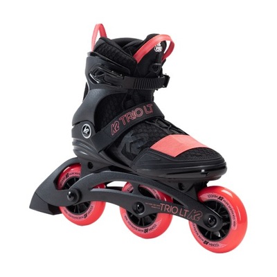 Rolki damskie K2 Trio LT 100 black/pink 40.5 EU