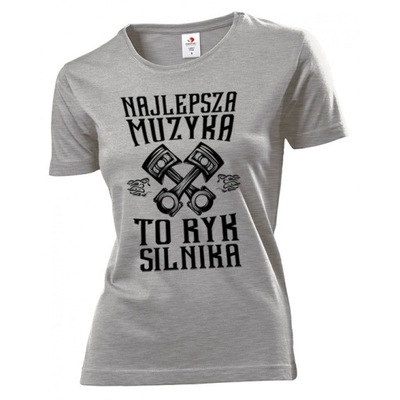 Koszulka damska DLA MOTOCYKLISTY RYK SILNIKA XL