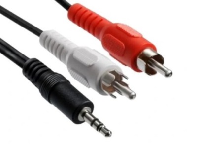 Kabel audio 2x RCA - JACK 3.5mm stereo 1,5 m