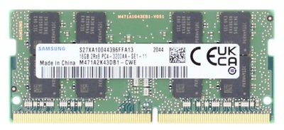 16GB 3200 SAMSUNG PC4-3200AA 2Rx8 SE1-11 M471A2K43DB1-CWE PAMIĘĆ RAM