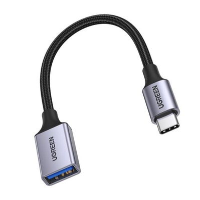 Adapter USB-C męski - USB-A 3.0 żeński 3.1 5 Gbps OTG Oplot Ugreen