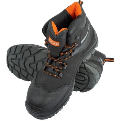 LAHTI PRO BOOTS TRZEWIKI ROBOCZE NUBUKOWE S3 BLACK/ORANGE L3011839  