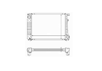 РАДІАТОР ВОДИ BMW 3 E30 11.82- 1719256 НОВИЙ