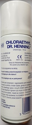 Do m. znieczulania Chlorek etylu Dr.Henning 175 ml