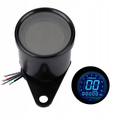 DASHBOARD METER FOR MOTORCYCLE UNIVERSAL BLACK  