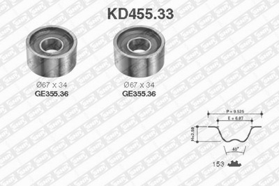 SNR KD455.33 SNR ГРМ КОМПЛЕКТ. Z РЕМНЕМ