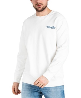 Bluza Wrangler GRAPHIC CREW W652I4W02 WornWhite XL