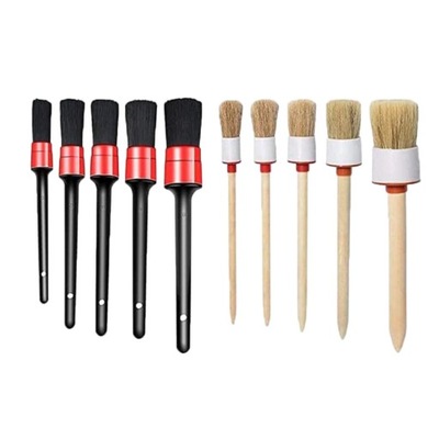 10 sztuk Auto Car Detailing Brush Set, wnętrze