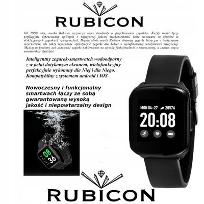 SMARTWATCH RUBICON DAMSKI iPHONE SAMSUNG XIAOMI PL