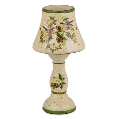 Świecznik ceramiczny lampka ptaszki