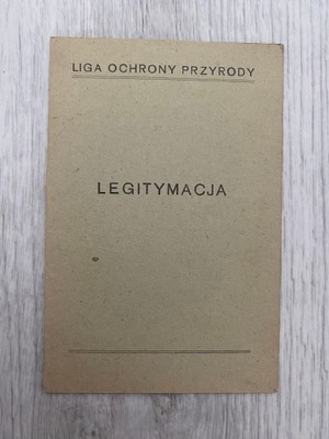 LIGA OCHRONY PRZYRODY LEGITYMACJA KRAKÓW