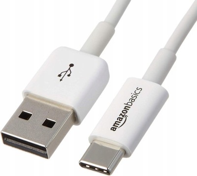 Kabel AmazonBasic USB - USB typ C 0,9 m biały