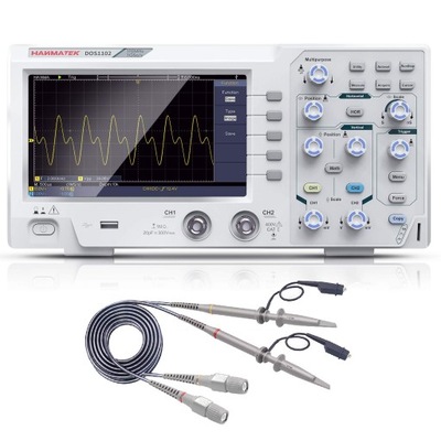 HANMATEK DOS1102 OSCYLOSKOP DIGITAL Z 2 KANALAMI I EKRANEM TFT-LCD 110 MHZ  