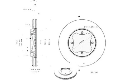 BREMBO DISCOS DE FRENADO 2 PIEZAS PARTE DELANTERA IZQUIERDA/DERECHA ROVER 600  