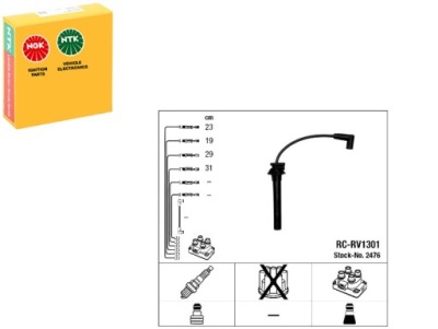 Провода зажигания ngk zef1480 300891480 фото №1