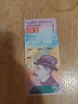 Wenezuela - 100 Boliwarów - 2018 - UNC