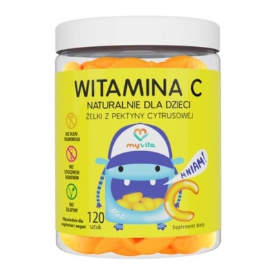 Myvita Żelki Naturalne Witamina C 120 szt