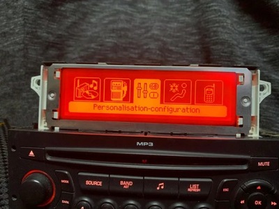 ROJO PANTALLA USB BLUETOOTH AC MONITOR - PEUGEOT  