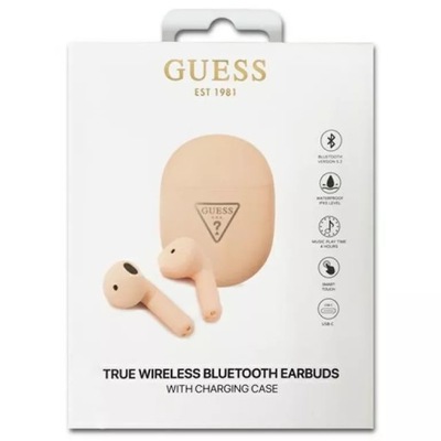 GUESS SŁUCHAWKI BLUETOOTH TWS GUTWST82 RÓŻOWE