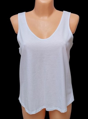 Koszulka bawełniana biała ASOS, R. XL