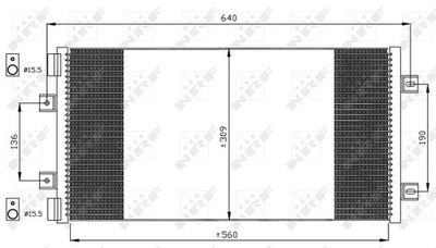 CONDENSADOR DE ACONDICIONADOR FIAT PUNTO 1.2 16V 99-  