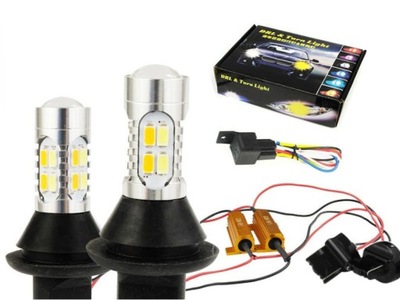 LUCES W21W T20 2 EN 1 LUCES DIRECCIONALES MARCHA  