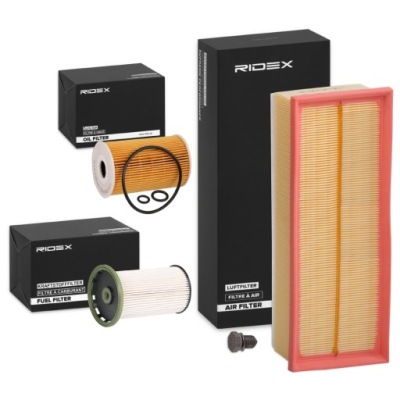 Набір фільтрів ridex 4055f9308 do vw golf v хетчбек 1k1 golf vi 5k1 фото №1