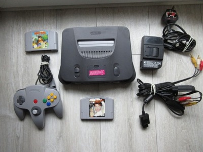 KONSOLA NINTENDO 64 NUS-001 KOMPLET JAPAN 1996R