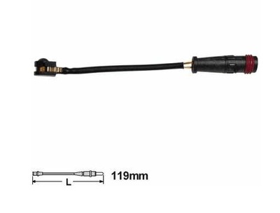 SENSOR ZAPATAS HAMULC MERCEDES W221 CLASE S PARTE DELANTERA  